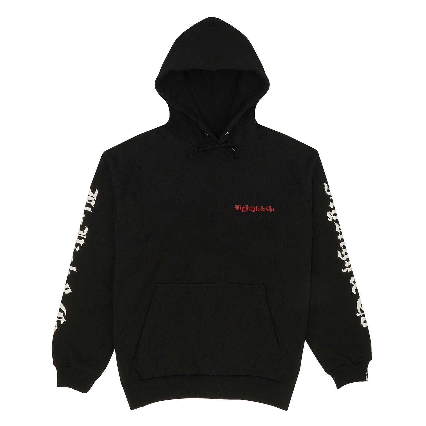 FLYHIGH AND CO LOGO PULLOVER HOODIE BLACK - FLYHIGHCLOTHING® OFFICIAL STORE