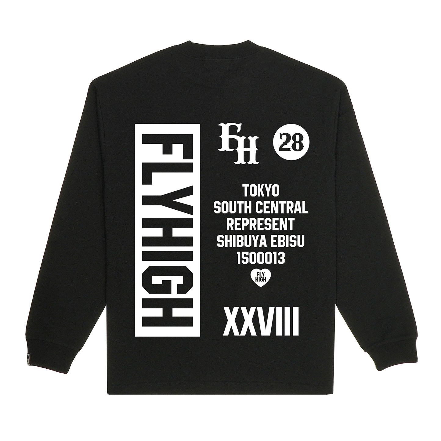 FLYHIGH 28 FLYER L/S T-SHRT L/S T-SHRT BLACK