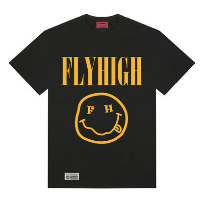 FLYHIGH SMILY T-SHIRT BLACK