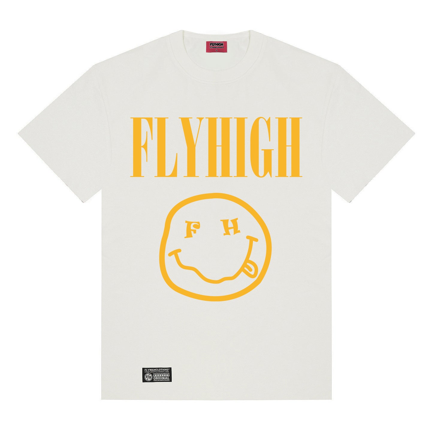 FLYHIGH SMILY T-SHIRT WHITE