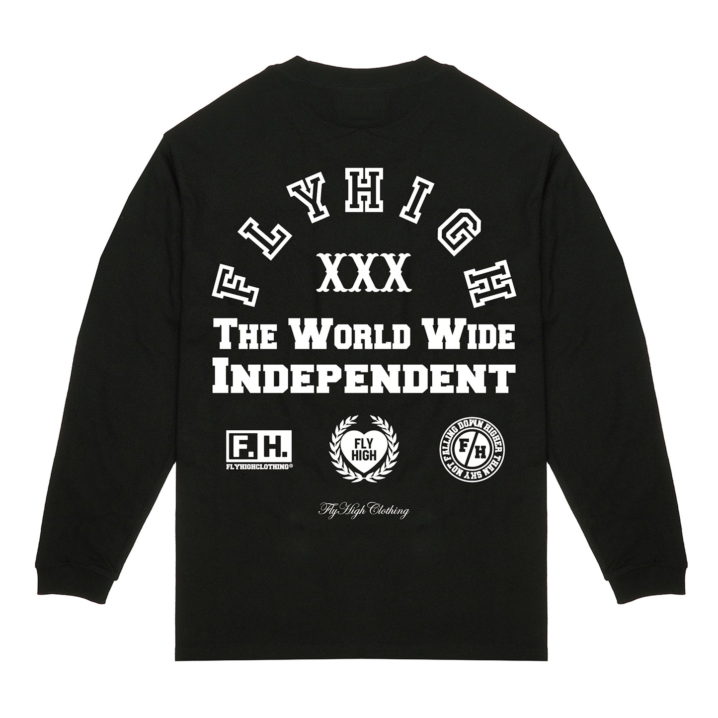 FLYHIGH INDEPENDENT L/S T-SHIRT BLACK