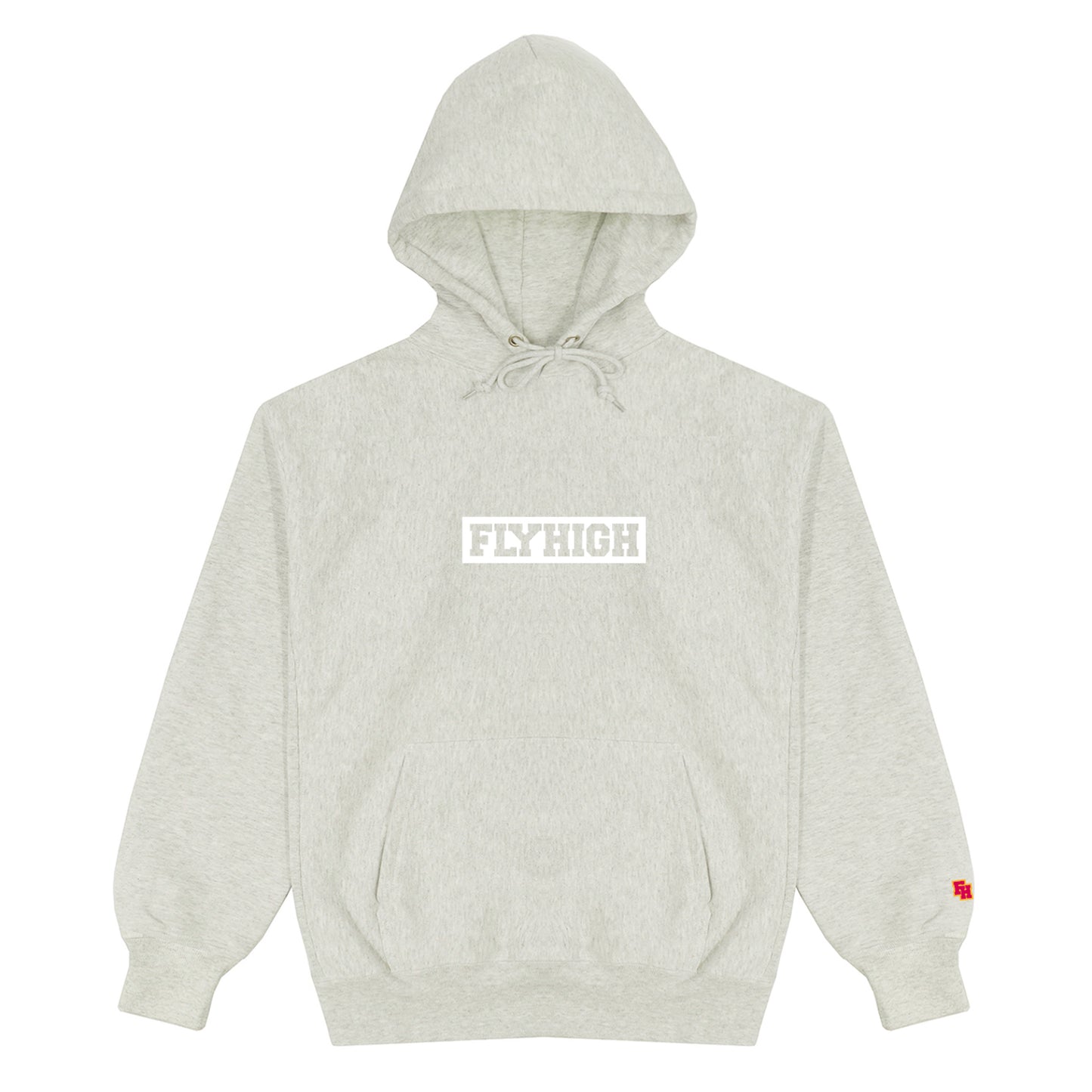 FLYHIGH BOX LOGO PULLOVER HOODIE ASH