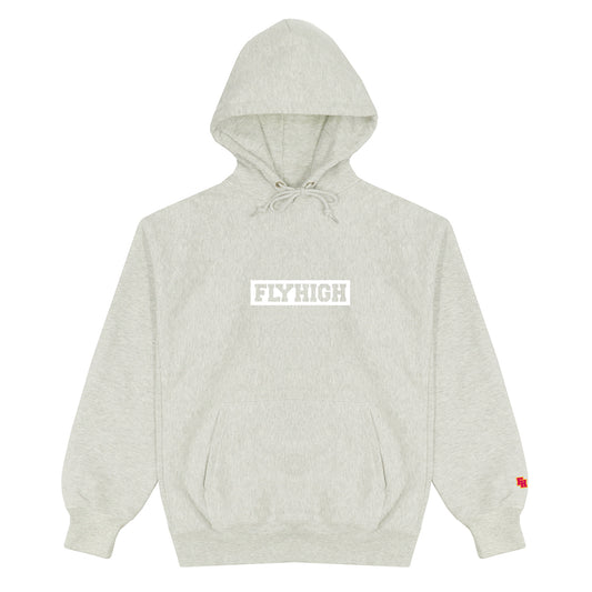 FLYHIGH BOX LOGO PULLOVER HOODIE ASH