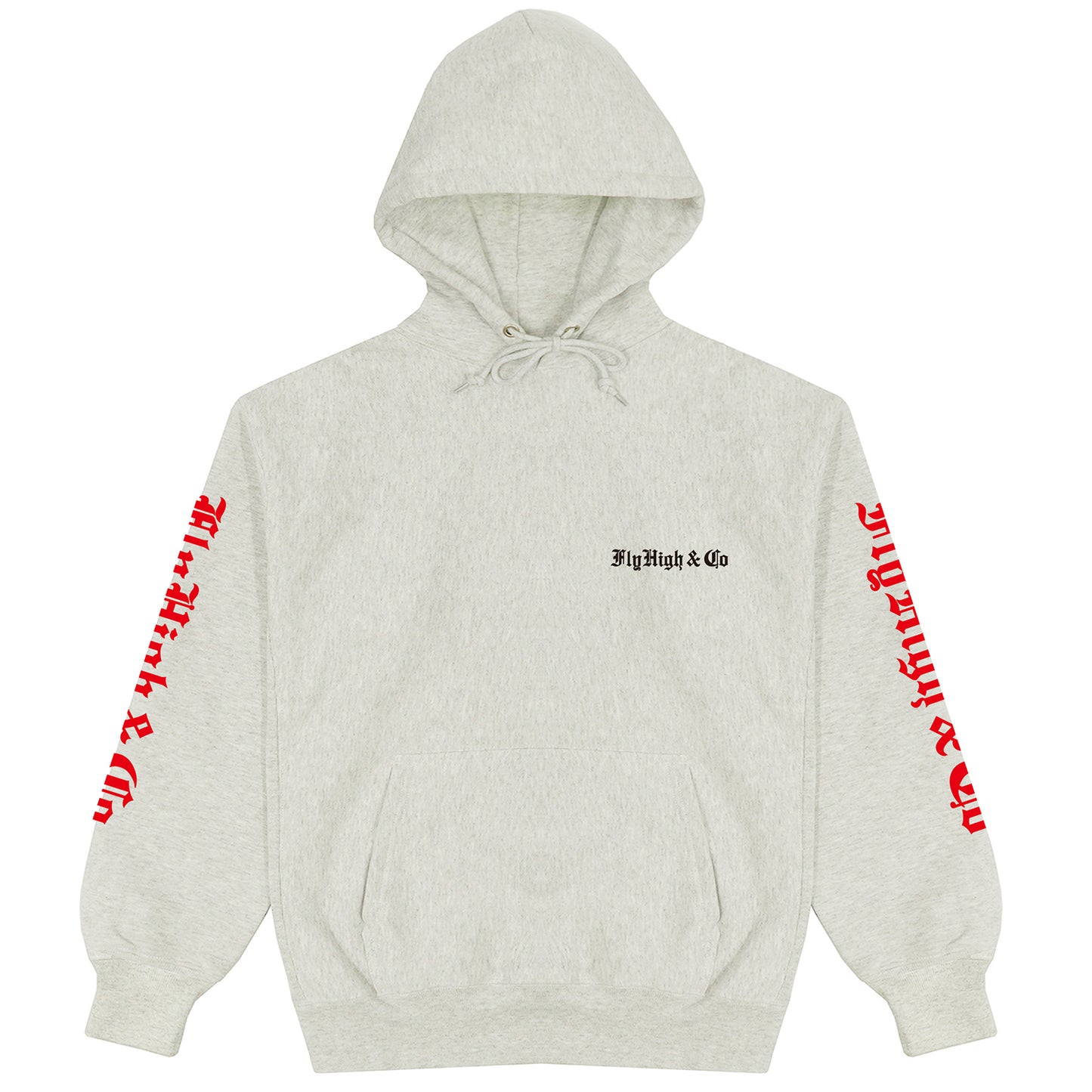 FLYHIGH AND CO LOGO PULLOVER HOODIE ASH【予約商品】【12月中旬入荷予定】 - FLYHIGHCLOTHING® OFFICIAL STORE