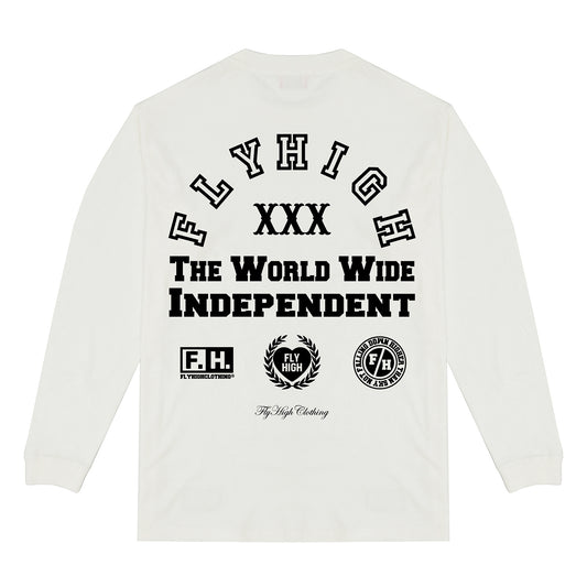 FLYHIGH INDEPENDENT L/S T-SHIRT WHITE