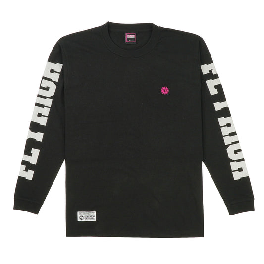 FLYHIGH SLEEVE LOGO L/S T-SHIRT BLACK