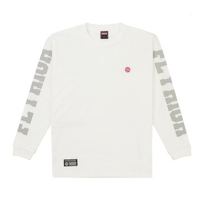 FLYHIGH SLEEVE LOGO L/S T-SHIRT WHITE