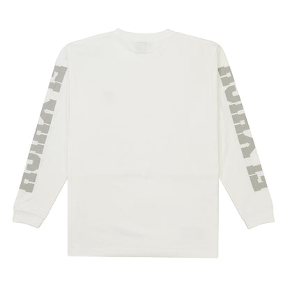 FLYHIGH SLEEVE LOGO L/S T-SHIRT WHITE