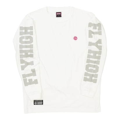 FLYHIGH SLEEVE LOGO L/S T-SHIRT WHITE