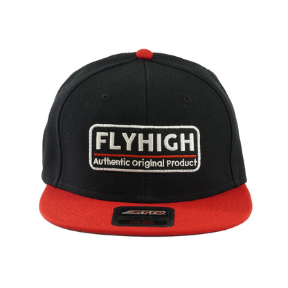 FLYHIGH SNAP BACK BASEBALL CAP RED/BLK