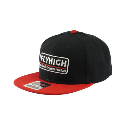 FLYHIGH SNAP BACK BASEBALL CAP RED/BLK