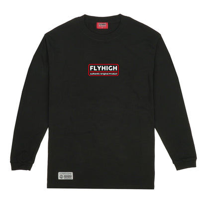 FLYHIGH SQUARE EMBLEM L/S T-SHIRT BLACK