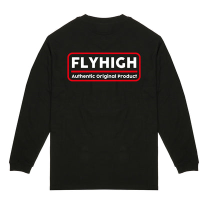 FLYHIGH SQUARE EMBLEM L/S T-SHIRT BLACK