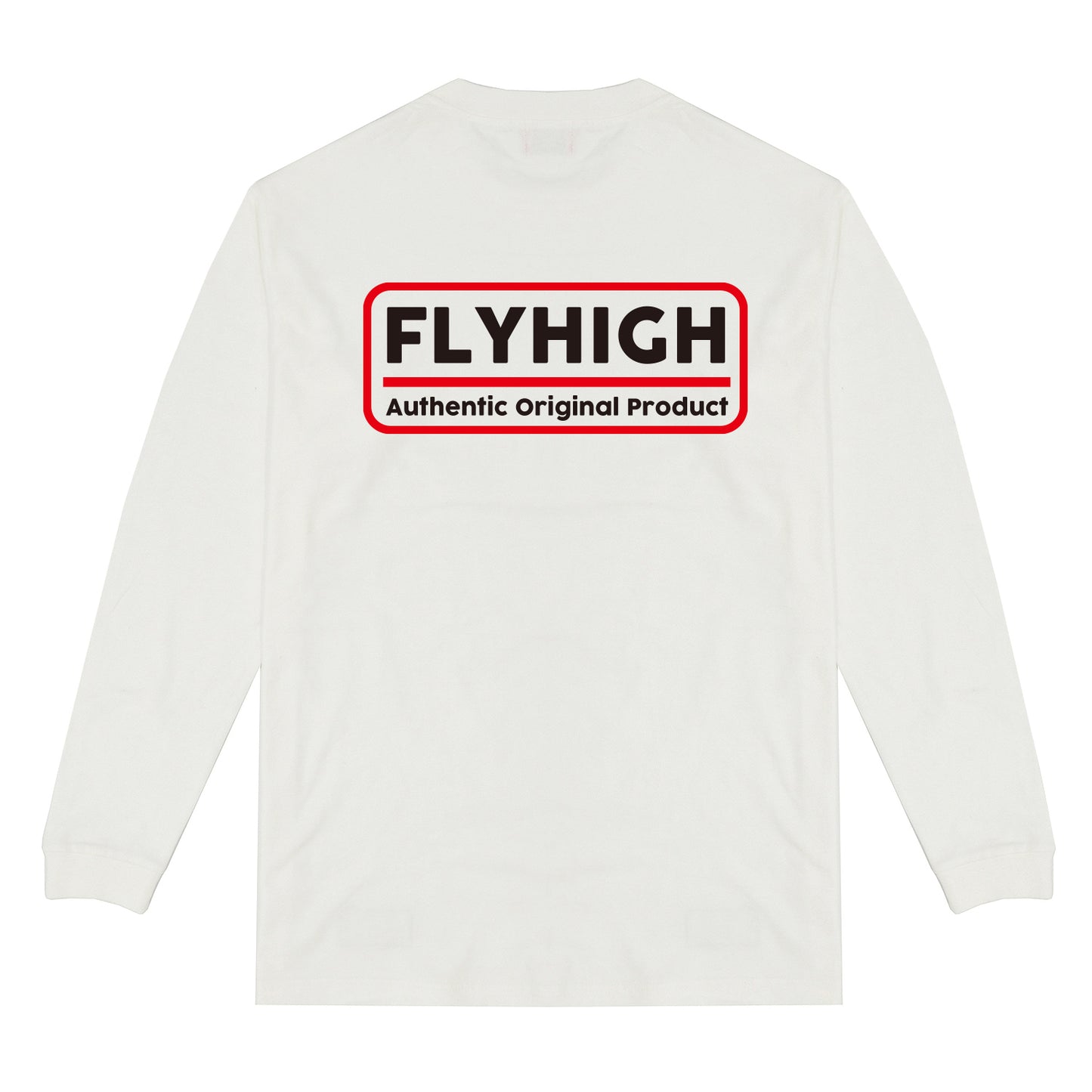 FLYHIGH SQUARE EMBLEM L/S T-SHIRT WHITE