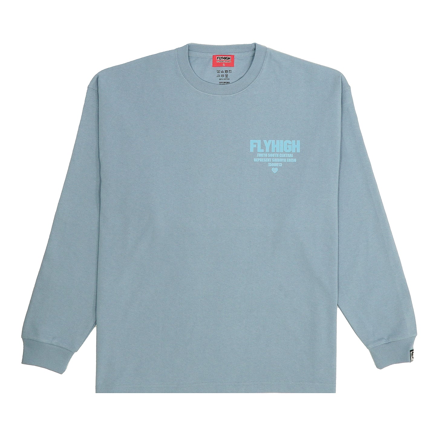 FLYHIGH REPRESENT LOCAL L/S T-SHRT BLUE