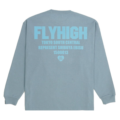 FLYHIGH REPRESENT LOCAL L/S T-SHRT BLUE