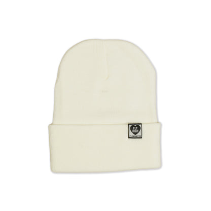 FLYHIGH LOVERS HEART BEANIE KNIT CAP WHITE