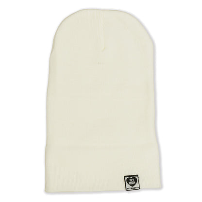 FLYHIGH LOVERS HEART BEANIE KNIT CAP WHITE