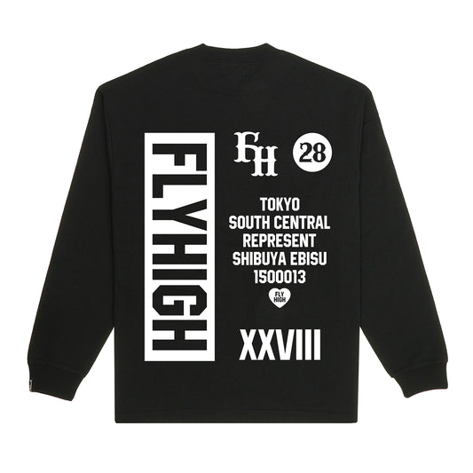 FLYHIGH 28 FLYER L/S T-SHRT L/S T-SHRT BLACK【予約商品】【12月下旬入荷予定】