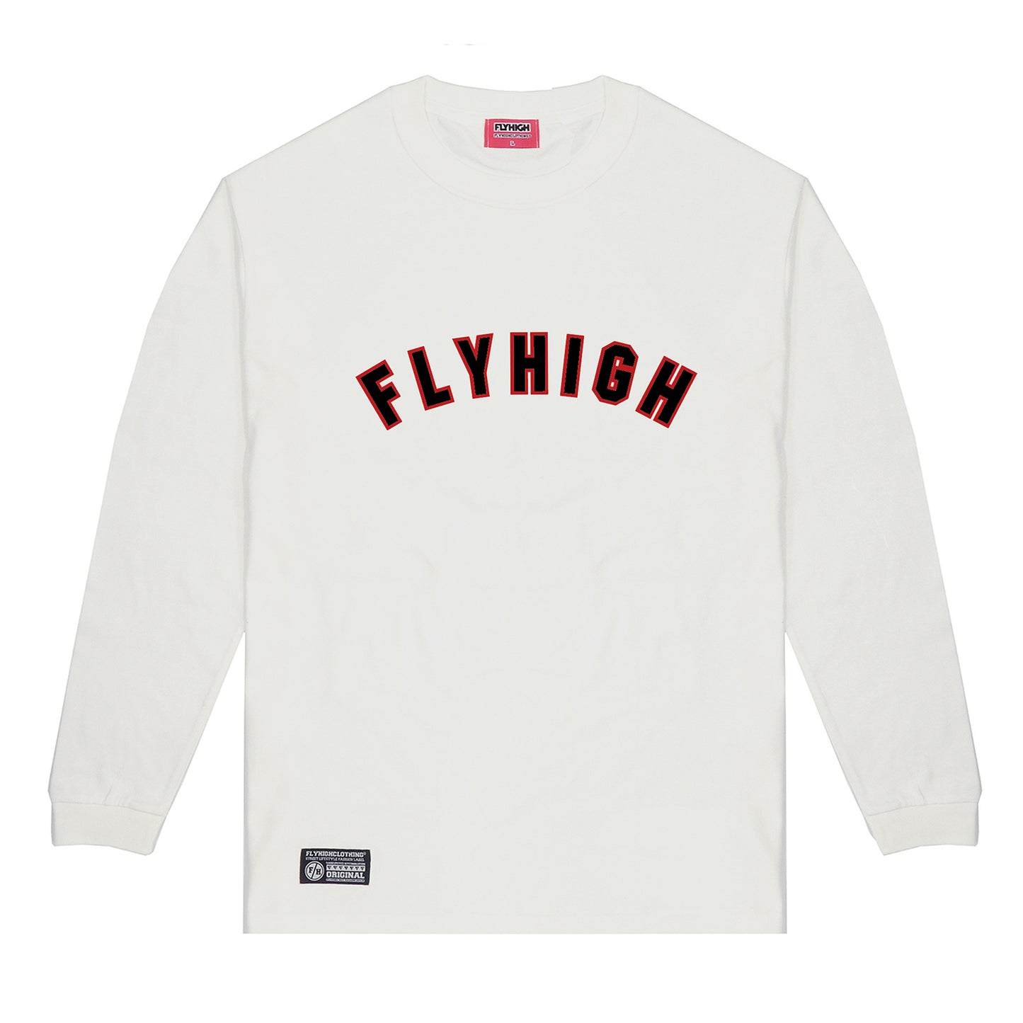 FLYHIGH ARCH LOGO L/S T-SHIRT WHITE