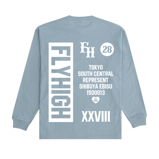 FLYHIGH 28 FLYER L/S T-SHRT BLUE【予約商品】【12月下旬入荷予定】